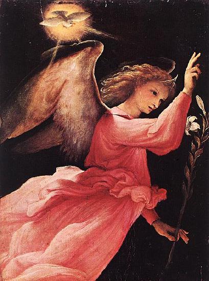 Lorenzo Lotto Angel Annunciating oil painting image